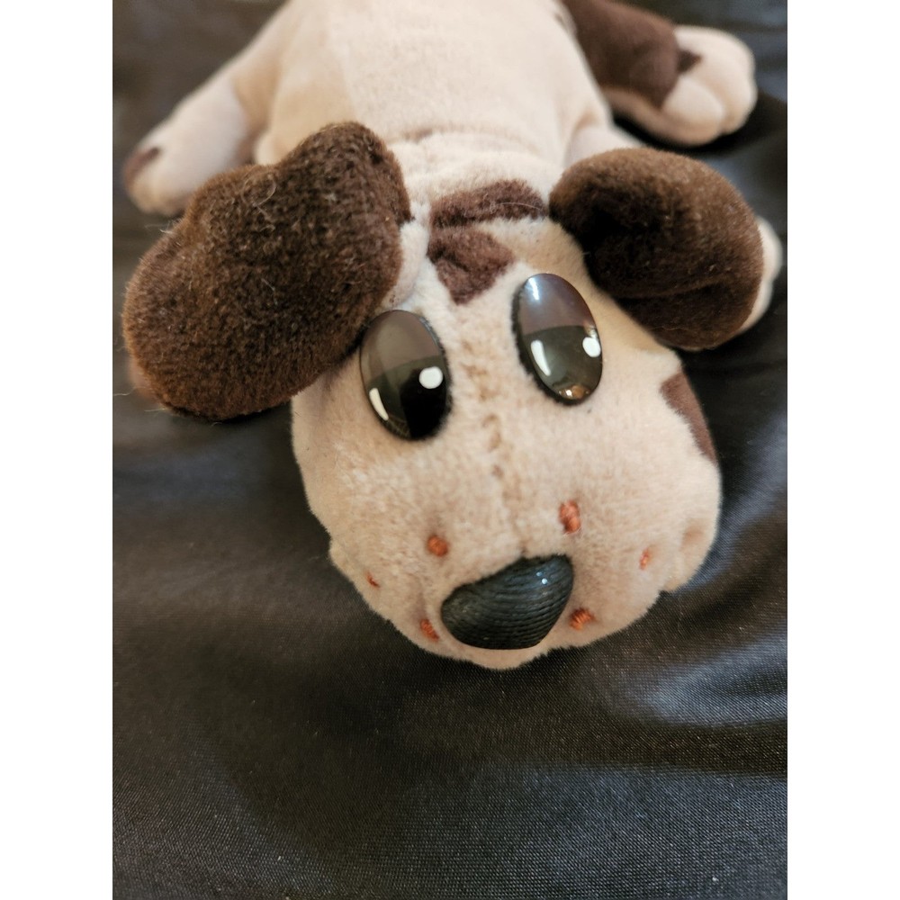 Pound Puppy Dog Brown Stuffed Plush Animal About 6" long VTG 1984